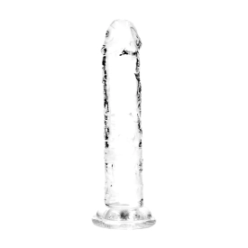 Realrock gelové dildo s přísavkou 13 cm transparentní