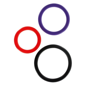 Triple sada erekčních kroužků Multicolor