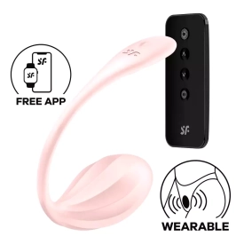 Satisfyer Ribbed Petal vibračné vajíčko – ružové