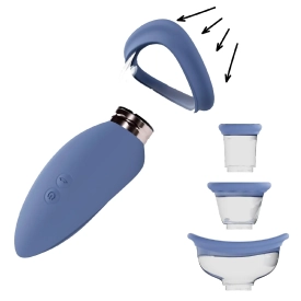 Pumped Arousing vakuová pumpa pro ženy – modrá