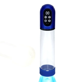 Pumped Engage Automatic vakuová pumpa a masturbátor 2 v 1 modrá