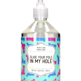 Slide your pole in my hole Análny lubrikačný gél 500 ml