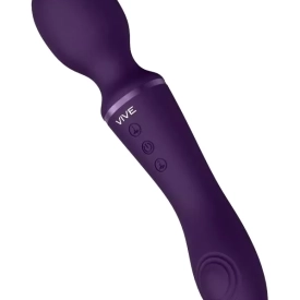 VIVE Enora Masážna hlavica a vibrátor 2v1 – fialová
